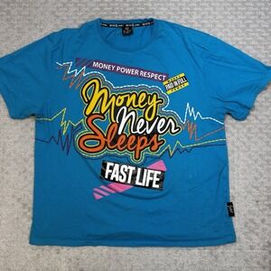 Switch Remarkable Shirt Mens 4XL  Hip Hop Streetwear Money Never Sleeps
